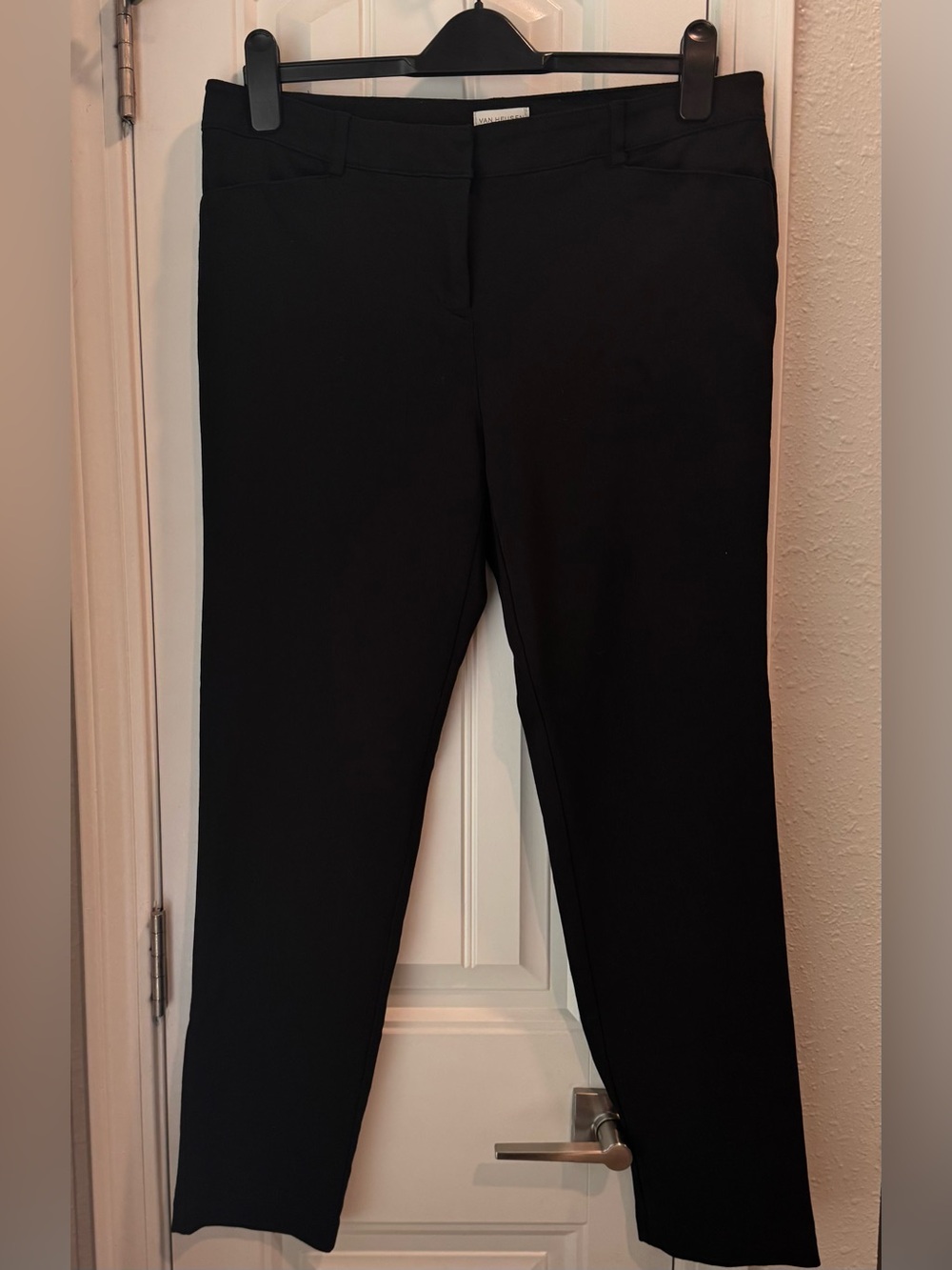 Van Heusen Black Straight-Leg Dress Pants